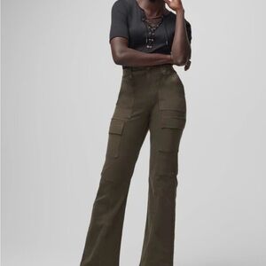 WHBM Extra High-Rise Pret Cargo
Trouser Full Length Pants Size 12 Olive Green